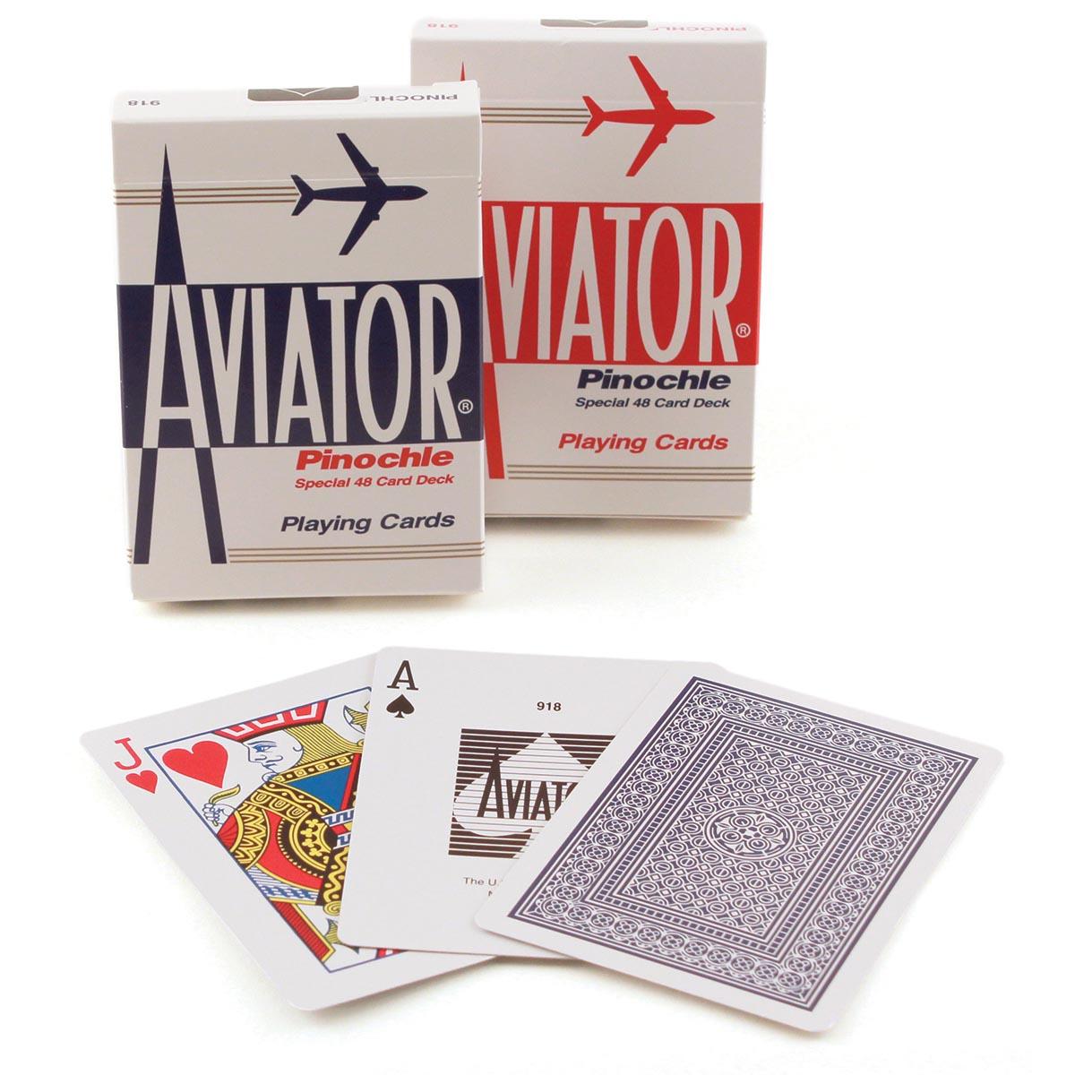 Pinochle Playing cards-aviator ( 12pk ) by 